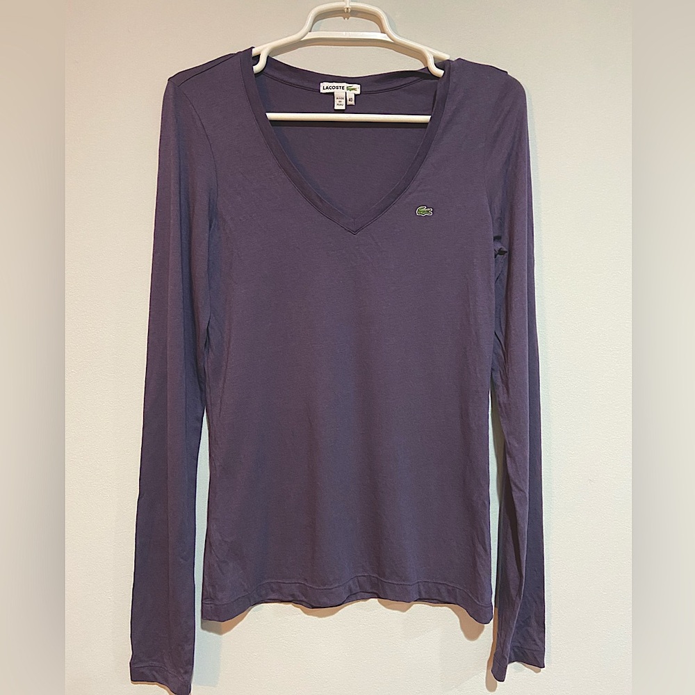 Lacoste Fitted Jersey Long Sleeve